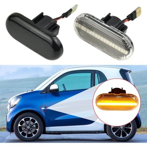 2x Led Dynamic Side Marker Turn Signal Light For Dacia Duster Dokker Lodgy Logan Renault 19 21 Megane 1 Clio1 2 Opel VIVARO A