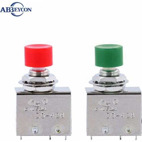 Hight Quality DS-428 Red 8MM Push button switch ON-(ON) DS428 Self-reset