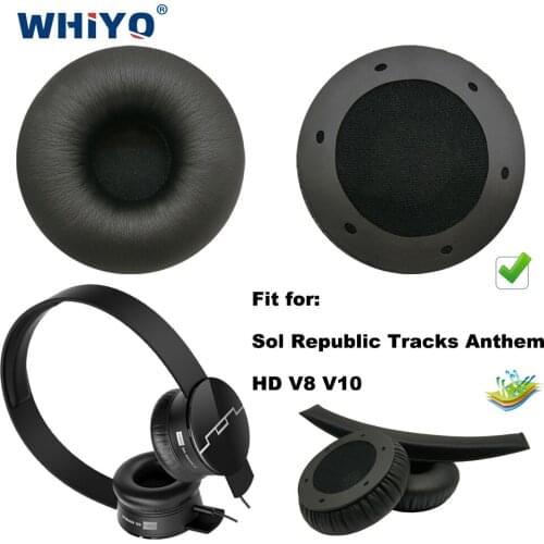 Replacement Ear Pads for Sol Republic Tracks Anthem HD V8 V10 V 8 10 V-8 Headset Parts Leather Earmuff Earphone Sleeve Cover