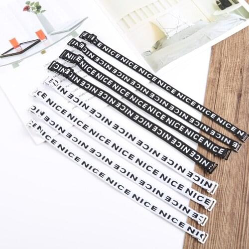 Women bra accessories Letter Print Shoulder Strap Sexy Can Be Exposed Beautiful Back Underwear With Personality Adjustable