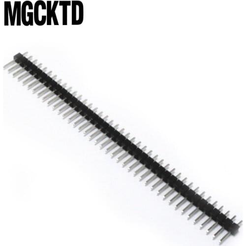 10pcs 40 Pin 1x40 Single Row Male 2.54 Breakable Pin Header Connector Strip for Arduino Black