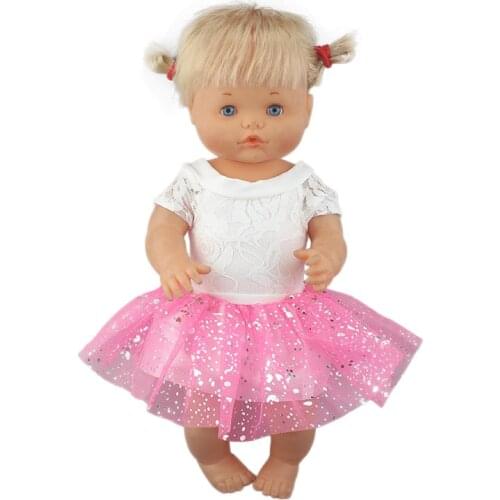 2021 Lovely dress Fit 41cm Doll Nenuco Purple Long Sleeves T-shirt Purple Dots Pants With Hat