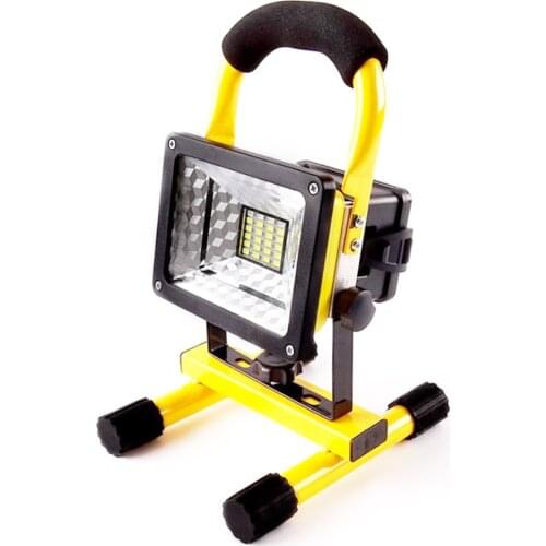 30W 24 LED Flood Light Portable LED Work Light Power by 18650 Rechargeable Battery Outdoor Camping Floodlight