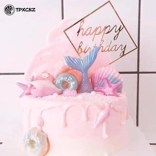 3D Mermaid Tail Shell Starfish Marine Life Silicone Mold Fondant Cake Decor Baking Mould Kitchen Stuff