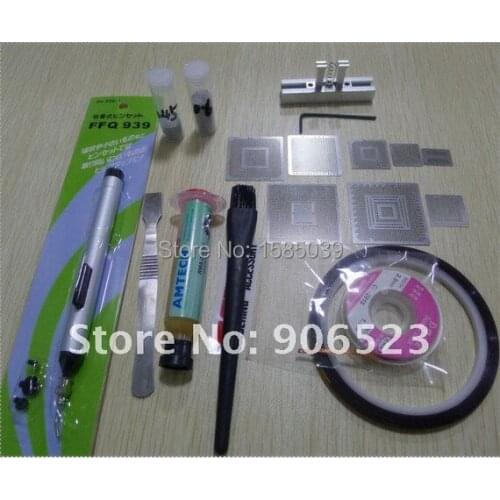 Free shipping 9 in 1 BGA reballing kit for xbox ps3 chip repair