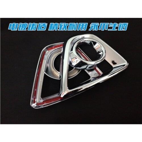 For Mazda CX-5 CX5 CX 5 2013 2015 abs Chrome Styling Foglight Front Cover Car Accessories Fog Light Box Front Car Stickers 2 pcs