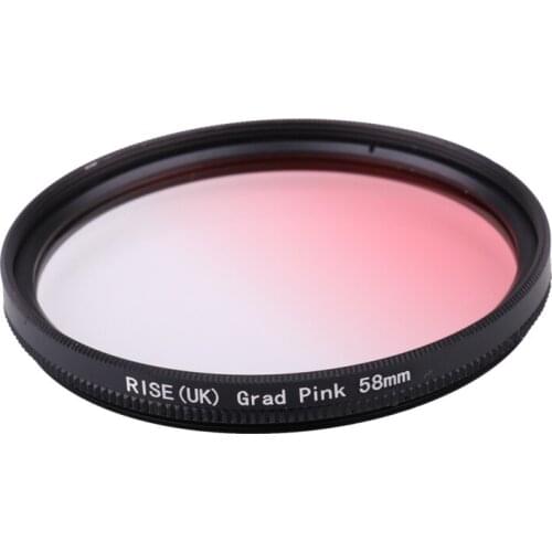 Camera Filter 58mm Gradual Pink Color lens Filter for Nikon D3100 D3200 D5100 SLR Camera lens