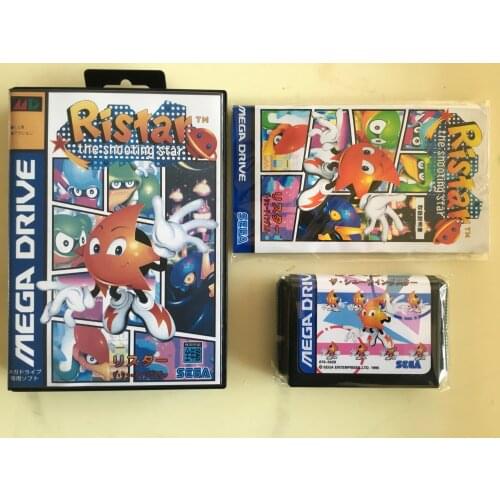 MD Game : Ristar ( Japan Version!! box+manual+cartridge!! )