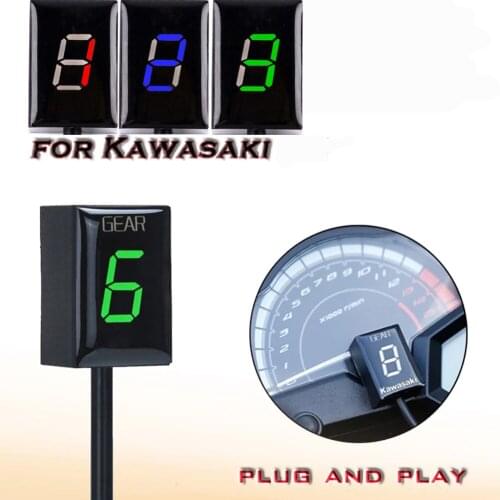 Motorcycle Ecu Direct Mount 1-6 Speed Gear Display Indicator Speedometer For Kawasaki Ninja Ninja Versys Z1000SX Z1000 Z800 W800