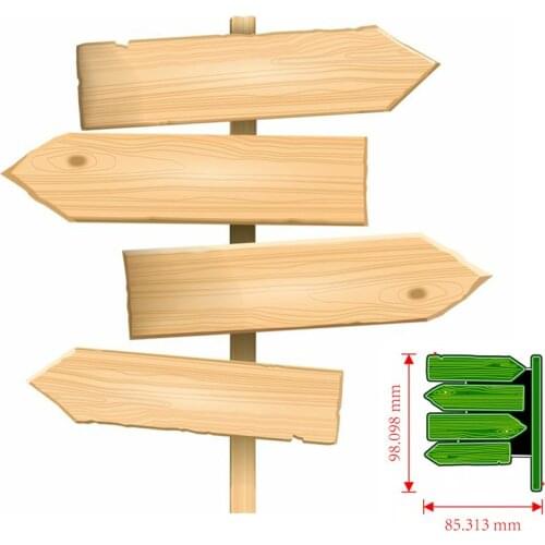 Metal Cutting Dies signpost DIY Scrapbooking Paper Cards Decorative Craft Embossing