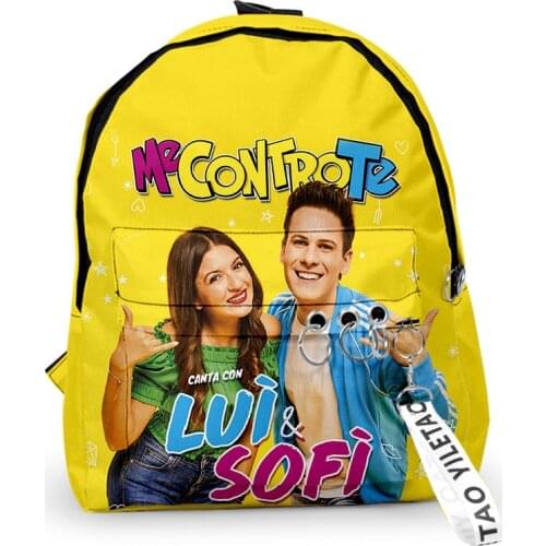 Cartoon Me contro Te School Bags Travel Bags Boys Girls Cute Small Bags 3D Print Oxford Waterproof Key Chain Notebook Backpacks