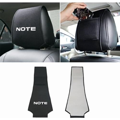For NISSAN NOTE E11 E12 Hot car headrest cover Accessories Car Styling 1PCS