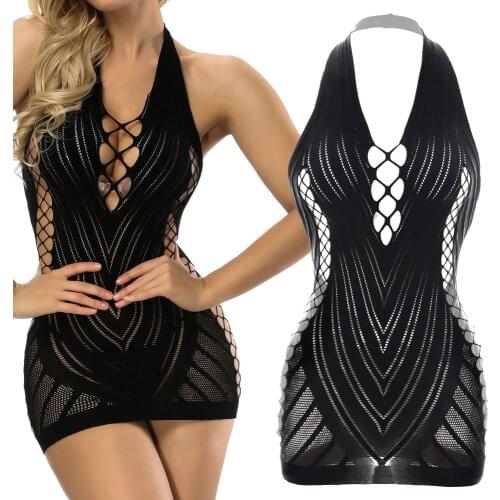 Lingerie Bodysuit Underwear Open Crotch Women Sleepwear sexy Transparent Fetish Erotic Teddies Sexy Body Baby Boll Costume Mujer