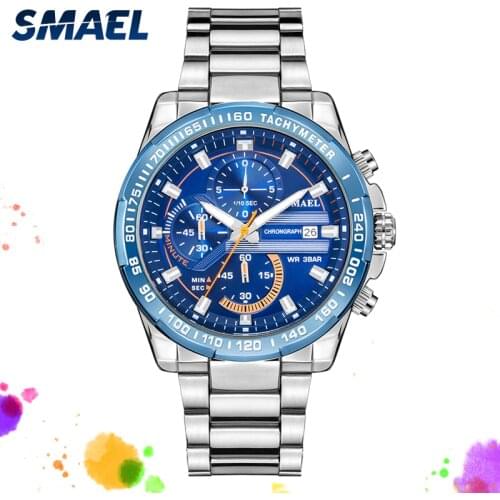 2019 New Ocean Star Triocular disc with noctilucent SL-9089 Watch Automatic Calendar Luxury Stainless Steel Male Clock
