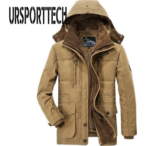 2020 New Brand Parka Men Winter Jacket Men Warm Thicken Fleece Military Bomber Jacket Male Coat Big Mens Jackets Plus Size L-4XL
