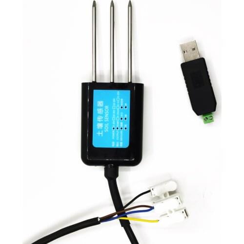 7 IN 1 Online monitoring datalogger LORA LORAWAN RS485 soil moisture temp EC salinity NPK sensor