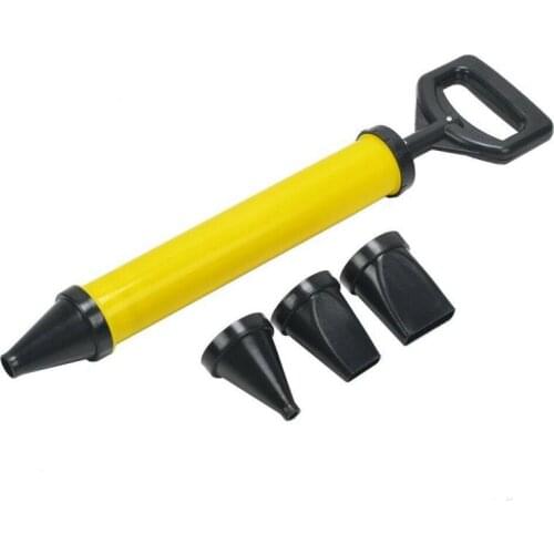 Caulking Gun 4 Nozzles Cement Lime Hand Tool Set Caulking Gun Pointing Brick Grouting Mortar Sprayer Applicator Home Gardening