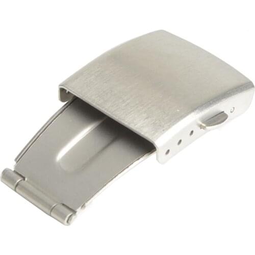 Double Push Button Fold Clasp Buckle for Watch Strap Band Deployment Fold Buckle Stainless Steel 12mm,14mm,16mm,18mm,20mm,22mm