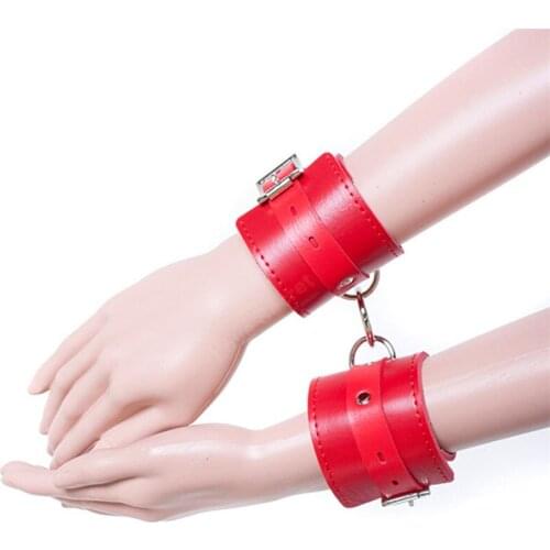 Hand Restraint Sex Toys for Couples PU Leather Handcuffs in Adult Games Fetish Bondage Hand Cuffs Fetish Wrist Cuffs Sex Product