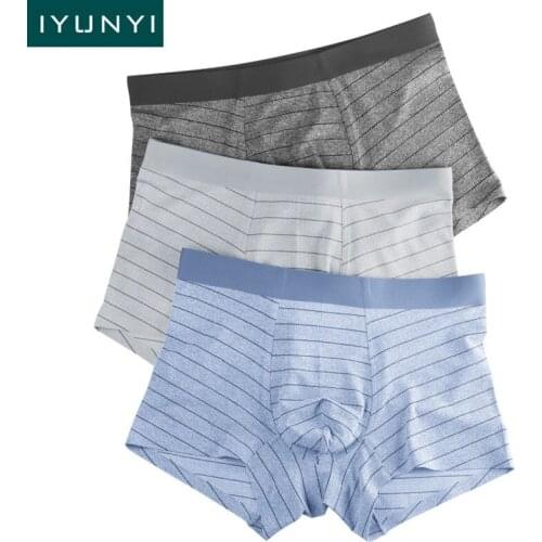 IYUNYI High Quality Boxer Shorts Mens Modal Soft Comfortable Mens Underwear Cuecas Masculinas Ropa U Convex Pouch Male Panties