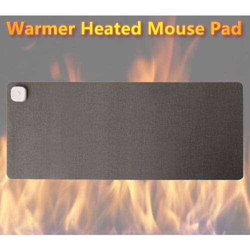 Warming Desk Mat Heated Mouse Pad Thermostatic Carbon Crystal Heating