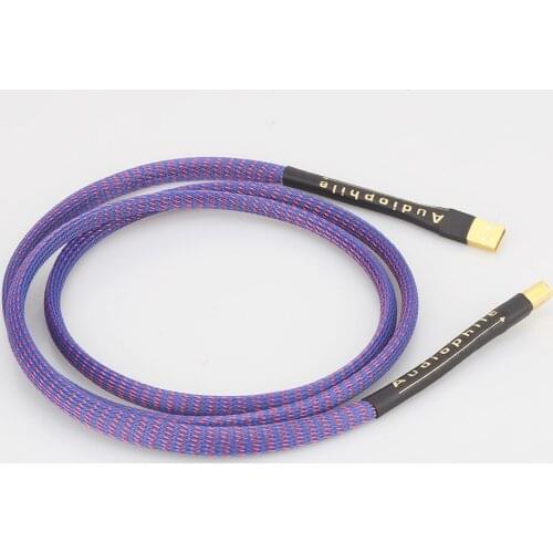 High Quality A53+DW27 Hi-End Copper USB audio cable data USB cable DAC USB hifi cable A-B usb cable