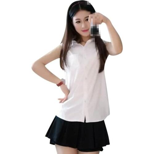 ZB3753 new spring summer 2020 women fashion slim professional sleeveless chiffon shirt cheap wholesale