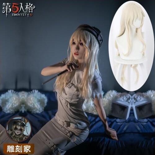 Game Identity V Regulator Sculptor GALATEA Cosplay Costume Women Fancy Dress Halloween Carnival Uniforms Wigs Custom Made 2021