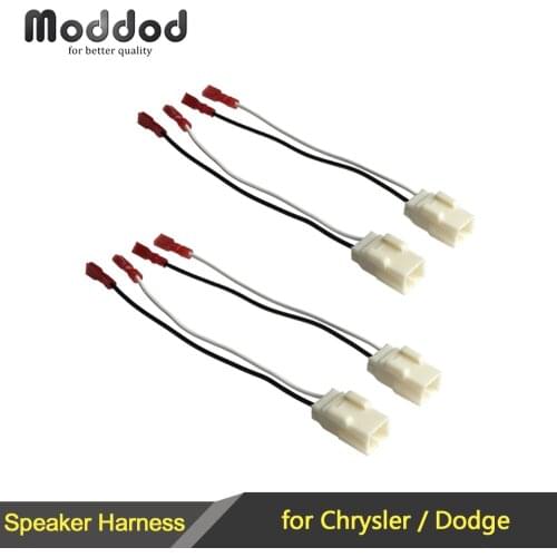 1 or 2 Pairs Cable for Chrysler Dodge Speaker Wire Harness Adapter Connector Plug