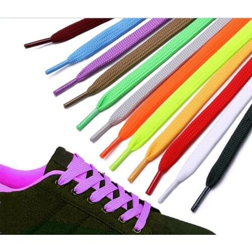 1Pair Shoelaces Casual Shoes Laces Casual Canvas Polyester Shoelaces Candy Color White Black Green Shoelace for Girl Boy Unisex