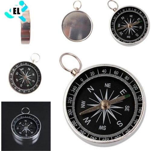 1Pcs Mini Camping Hiking Compasses Lightweight Navigation Aluminum Wild Outdoor Travel Compasses Useful Survival Tools