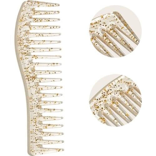 1 Pc Creative Hairdressing Wide Tooth Hair Combs Scalp Massage Hair Brush Salon Barber Women Girls Hair Styling Haircut Tool