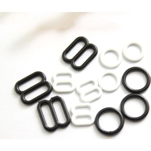 10PCS Rings and Sliders Strap Adjusters Buckles Underwear Adjustment Accessories Bra Hooks and Sliders Strap Adjusters Buckles