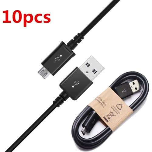 10pcs /Lot Micro USB Charge Cable For Samsung GALAXY S3 S4 Note2 S6 Note4 I9500 Android Data Sync Charging Charger Cable