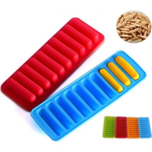 100pcs 10 Holes Finger Shaped Silicon Cookies Chocolate Jelly Candy Cake Bakeware Mold Pastry Ice Block Mould Baking Tools