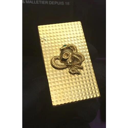 100% brand new made in China retro original DuPont bright sound lighter windproof lighter electronic lighter