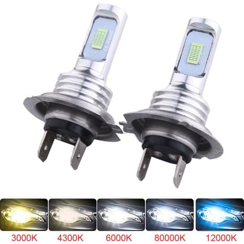 2Pcs H8 H11 HB4 HB3 Led P13W Led Bulb PSX25W H27W H16 5202 8000LM 6000K White Car Headlight Fog Light Day Lamp Auto 12V - 24V