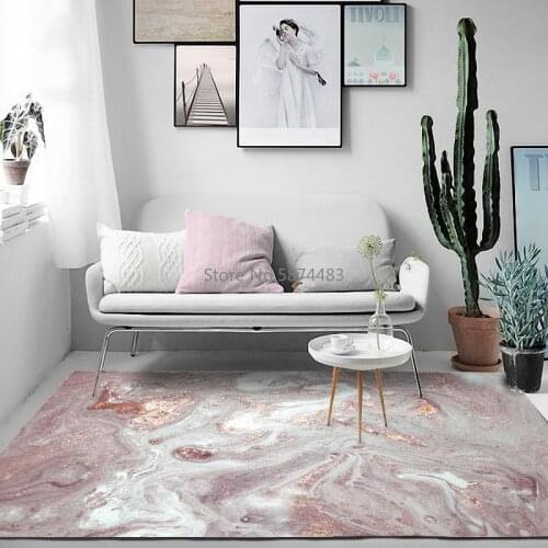 200*300cm Fashion Modern Abstract Beautiful Pink White Gilt Kitchen Living Room Bedroom Bedside Carpet Floor Mat Customization