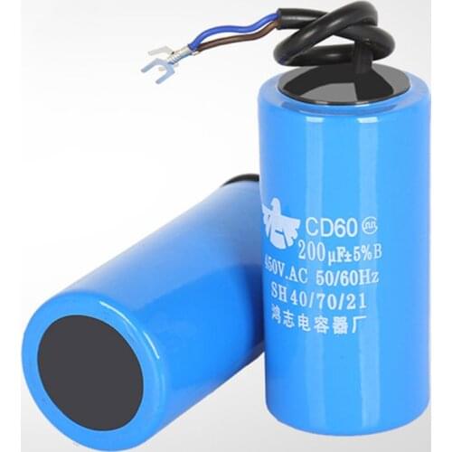 250-450V AC 200uF Appliance Motor Start Run Capacitor CD60 High Quality J0PB