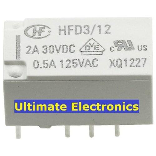 5pcs HFD3/12 HFD3-12V two sets of conversion 8-pin monostable 0.5A125VAC