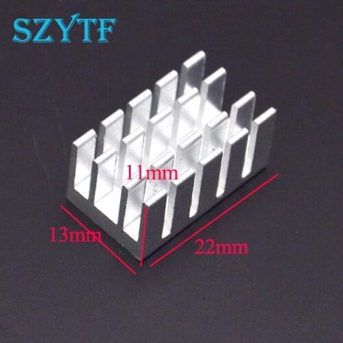 50pcs Heat sink 22*13*11MM (silver slot) high-quality radiator