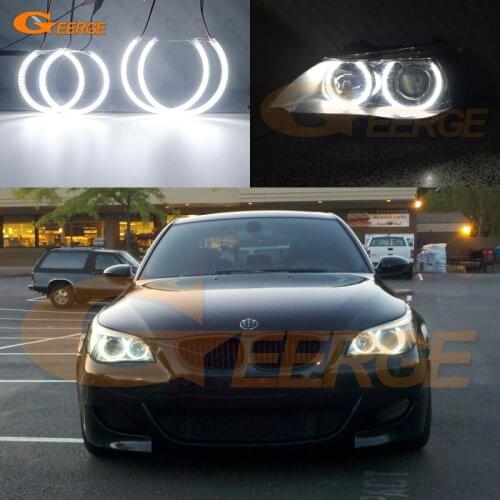 For BMW E60 E61 525I 530I 540I 545I 550I M5 Pre LCI 2003-2007 Excellent Day Light Ultra bright smd led angel eyes Car styling