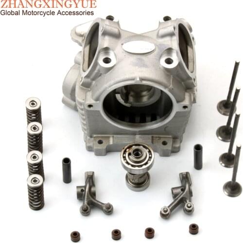 Scooter Racing Big Bore Cylinder Head Assembly & 21mm 23mm Valve for MBK X-Over 125 Flame-X 125cc 5ML 4T