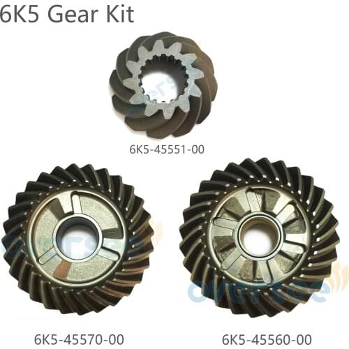 OVERSEE Gear Kit 6K5 For Yamaha Outboard Engine 2 Stroke 60HP Parsun Engine Forward gear Reverse gear Pinion Kit
