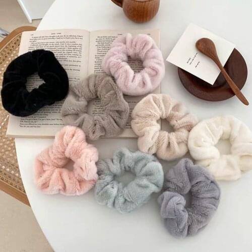 Hot Sale Korean Simple Scrunchie Women Girls Elastic Hair Rubber Bands Accessories Tie Hair Rope Ring Holder Ornaments Headdress
