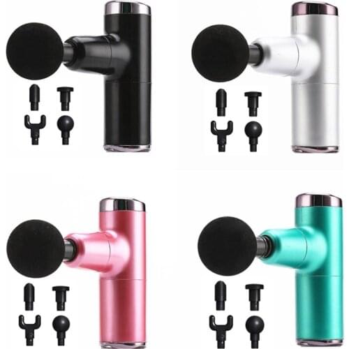 Mini Fascia Gun Portable 4-speed Adjustment USB Charging Muscle Relaxation Massager Fitness Body Shaping Health Care Massage Gun