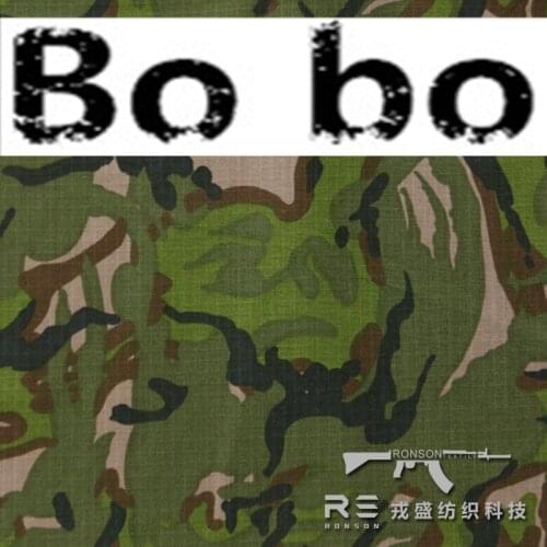 Nylon cotton big five leaf camouflage fabric