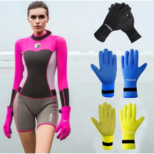 Diving Gloves Antiskid Cold Warm Hand Snorkeling Swimming Diving
