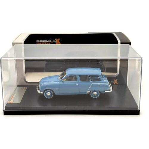 Premium X 1:43 For SAAB 95 1961 PRD451 Diecast Models Car Limited Collection Blue