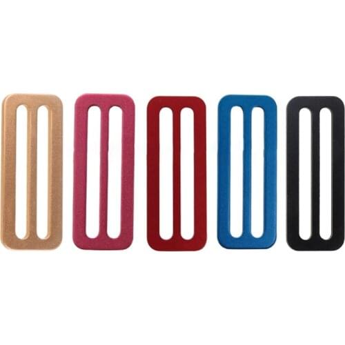 Durable Aluminum 50mm Scuba Diving Jacket Vest Side Buckle Weight Belt Slide Keeper D Ring Webbing Harness Belt Retainer